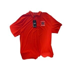Under Armour Auburn Tigers 2025 NCAA Mens Final Four Golf Polo Shirt Orange XL